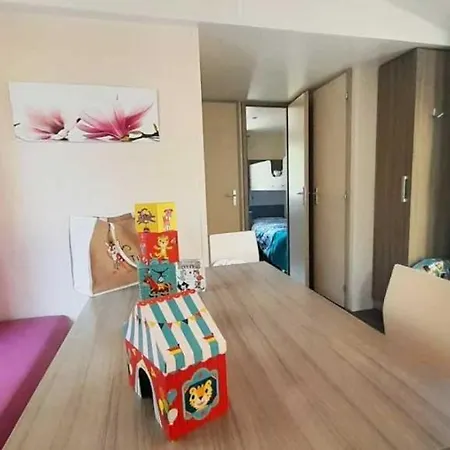 مكان تخييم Zecamping 3 Etoiles Piscine Animaux Acceptes Locatif Clim 25M2 4 Pers 3*